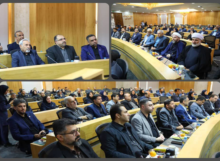 آیین بزرگداشت شهدای خدمت جمهوری اسلامی (جاودان یاد دکترآیت الله رئیسی و همراهان آسمانی اش)دراتاق بازرگانی قزوین برگزارشد