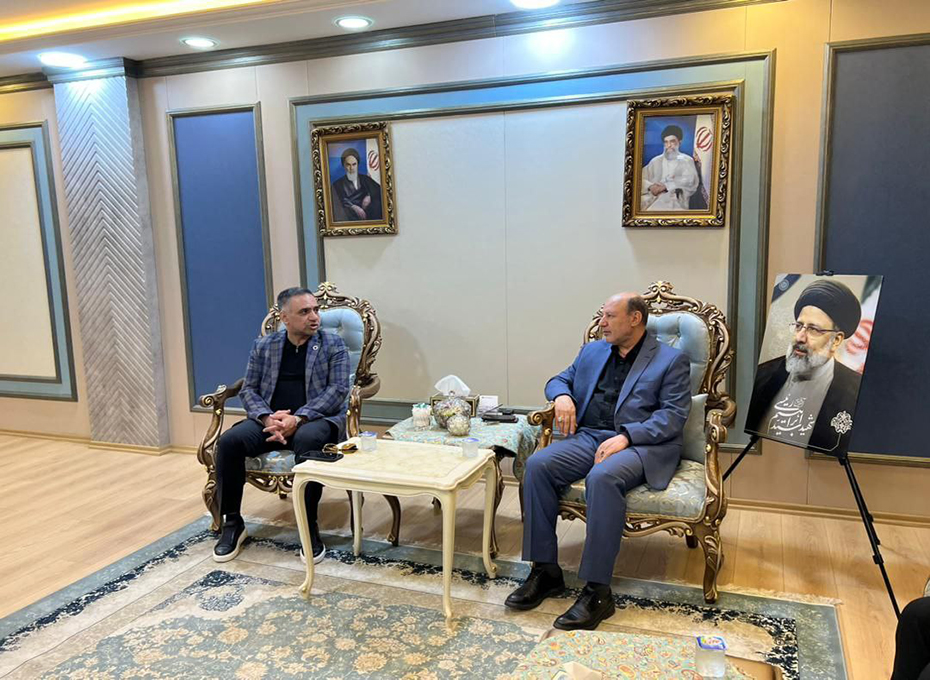 دیداررئیس اتاق بازرگانی قزوین باسرکنسول ج.ا.ایران دراربیل (اقلیم کردستان )عراق