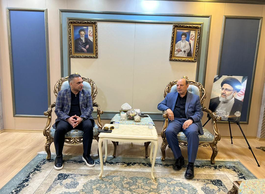 دیداررئیس اتاق بازرگانی قزوین باسرکنسول ج.ا.ایران دراربیل (اقلیم کردستان )عراق