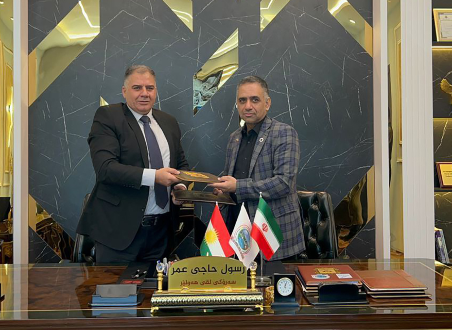 بعدازظهر یکشنبه ودر آخرین ساعات حضورهیات تجاری استان قزوین دراقلیم کردستان،تفاهم نامه همکاری های مشترک میان اتاق بازرگانی قزوین،اتحادیه صادرکنندگان استان  واتحادیه صادرکنندگان و واردکنندگان اربیل به امضای  آقایان مهندس عبدیان و کاک رسول حاجی عمر رسید.