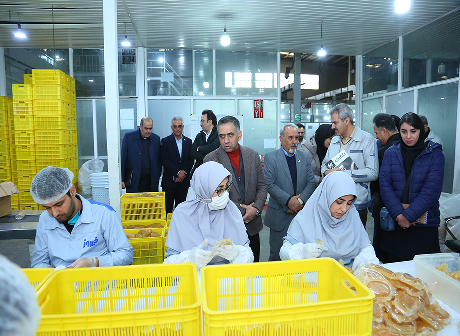 بازدید رئیس اتاق بازرگانی قزوین از شرکت گروه بهداشتی فیروز