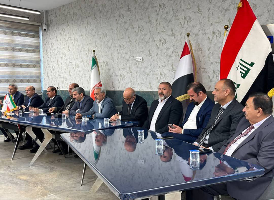 برگزاری جلسه  مشترک نمایندگان  اتاق‌های بازرگانی استان‌های قزوین و ایلام از ایران، و اتاق‌های بازرگانی استان‌های کربلا، سماوه، دیوانیه، بابل، کوت و دیاله عراق