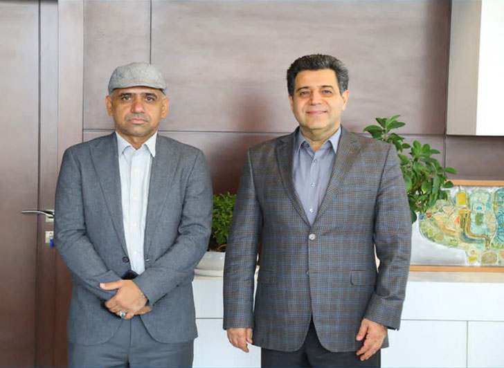 دیدار و گفت و گوی مهندس عبدیان ریاست اتاق بازرگانی قزوین با مهندس سلاح ورزی ریاست پارلمان بخش خصوصی کشور در اتاق ایران